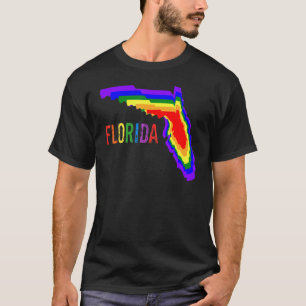 Camiseta Flórida Gay Diz que o Gay diz amor fica orgulhoso
