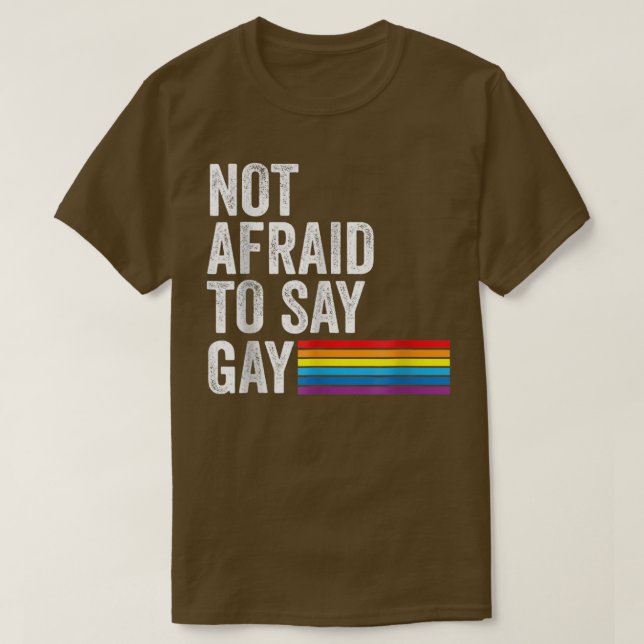 Camiseta Flórida Gay não tem medo de dizer Direitos Gay do  (Frente do Design)