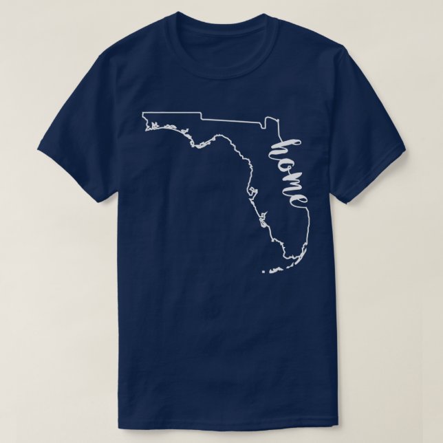 Camiseta Florida Home  for any Floridian native  (Frente do Design)