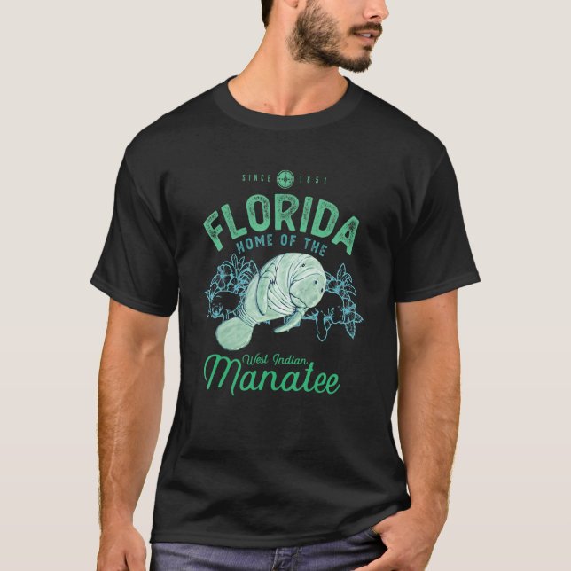 Camiseta Florida Home Of The Manatee Sea Cow 1 (Frente)