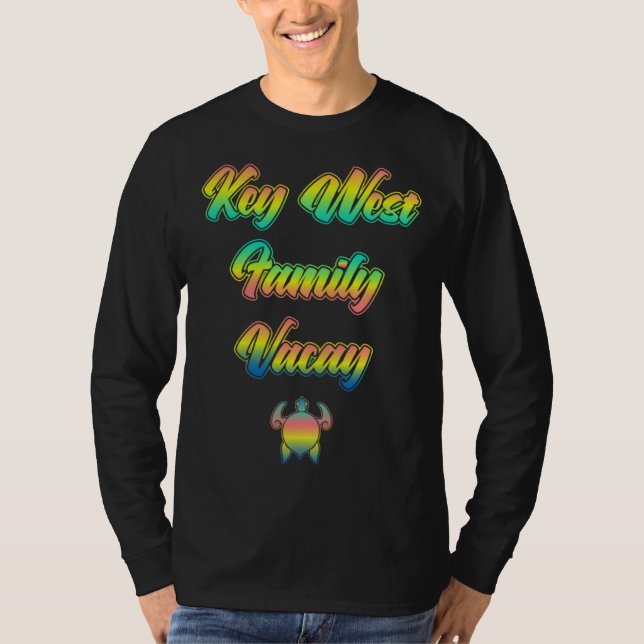 Camiseta Florida Keys Family Vacation  Sunset Turtles of Ke (Frente)