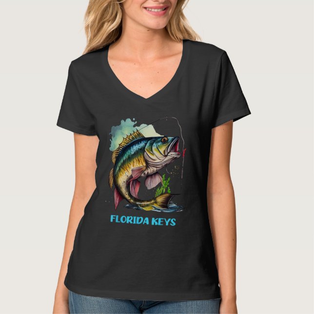 Camiseta Florida Keys FL Fly Fishing Trip Fisher Flyfishing (Frente)