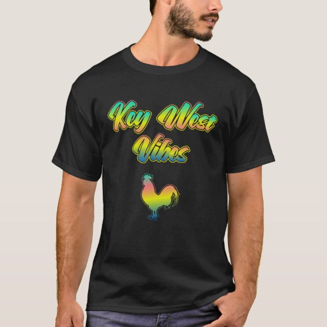 Camiseta Florida Keys Rooster Vibes A República Conch de (Frente)