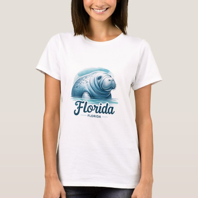 Camiseta Flórida, Manatee, (Frente)
