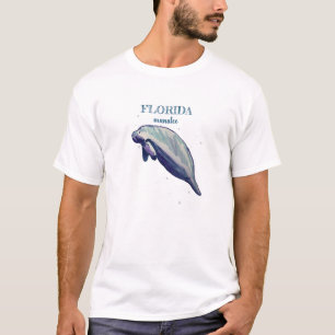 Camiseta Flórida Manatee Painting Wildlife