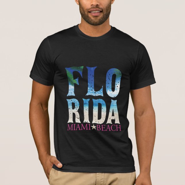 Camiseta Flórida, Miami Beach (Frente)