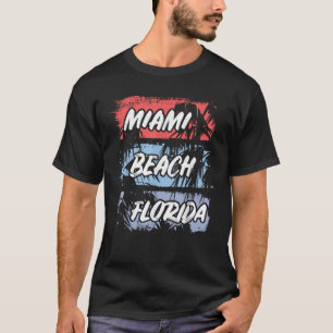Camiseta Flórida Miami Beach Palms Summer Vacation Family F