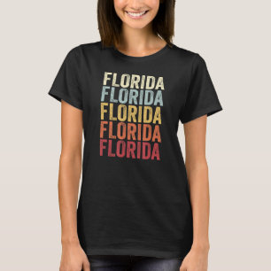 Camiseta Flórida Nova York Flórida NY Retro Texto Vintage