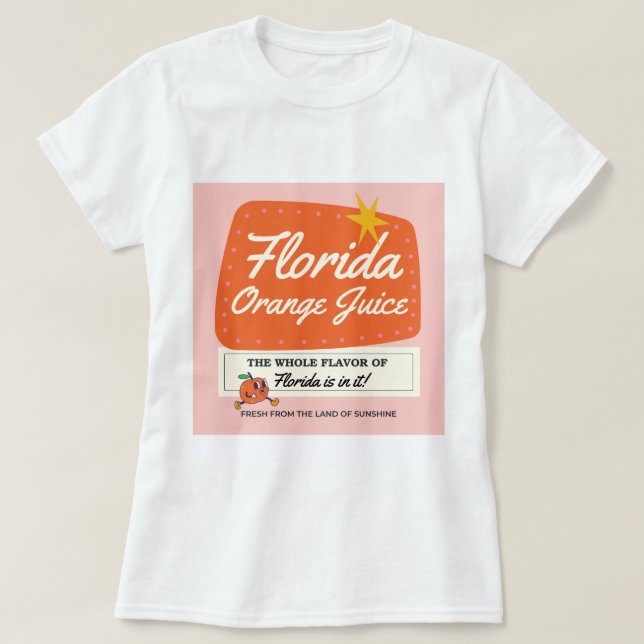 Camiseta Flórida Orange Juice T-Shirt (Frente do Design)