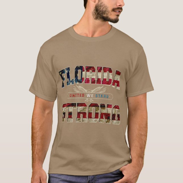 Camiseta Flórida Orgulhosa Unida Orgulhosa Forte Incrível (Frente)