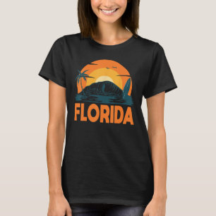 Camiseta Florida Palm Tree Surf Surfing Beach Island Summer