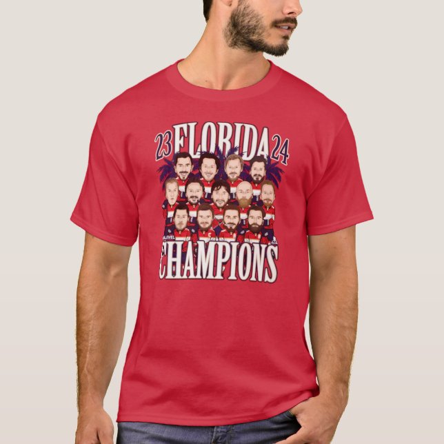 Camiseta Florida Panthers Stanley Cup Champions 2024 (Frente)
