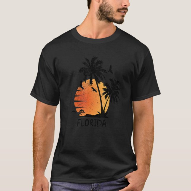 Camiseta Flórida Praia Ar Para Oceano (Frente)
