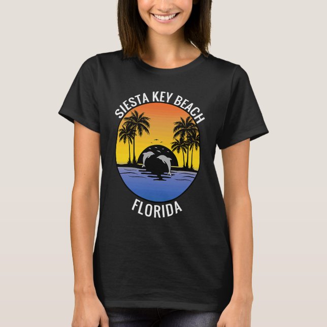 Camiseta Florida Road Trip Family Vacation Siesta Key Beach (Frente)