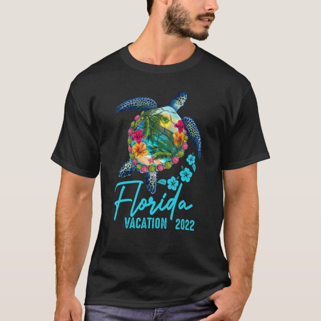 Camiseta Flórida Sea Turtle Matching Family Vacation 2022 G (Frente)