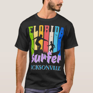 Camiseta Flórida Surfer Jacksonville FL Surfing Beaches Vac