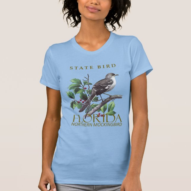 Camiseta Florida Territory Northern Mockingbird Design (Frente)