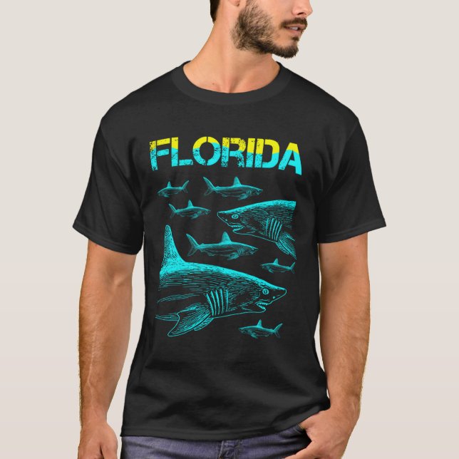 Camiseta Florida Vacation With A Shark (Frente)