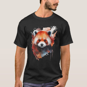 Camiseta Flórida Vermelha para Cor Vermelha Panda Cor do ar