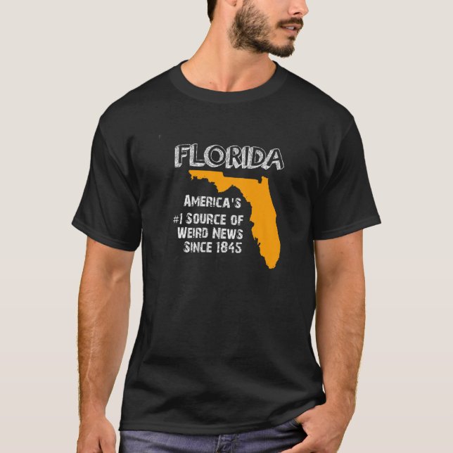Camiseta Florida "Weird News Capital" (Frente)
