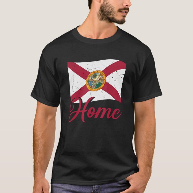Camiseta Floridian Home State Florida Native (Frente)