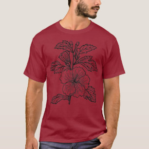Camiseta Florista de Flor de Hibiscus