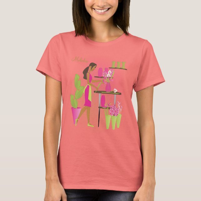 Camiseta Florista-Rosa (Frente)