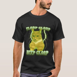 Camiseta Florp Glorp Meep Glorp Gato & Gato ENGRAÇADO Meme