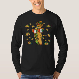 Camiseta Flosing Taco Dance Cinco De Mayo Floss Mexicano Fo