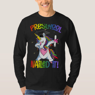 Camiseta Flosing Unicorn - Diploma do Boné de formatura da