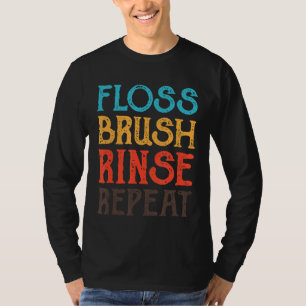 Camiseta FLOSS BR DO Assistente Dental do Dente do Dente do