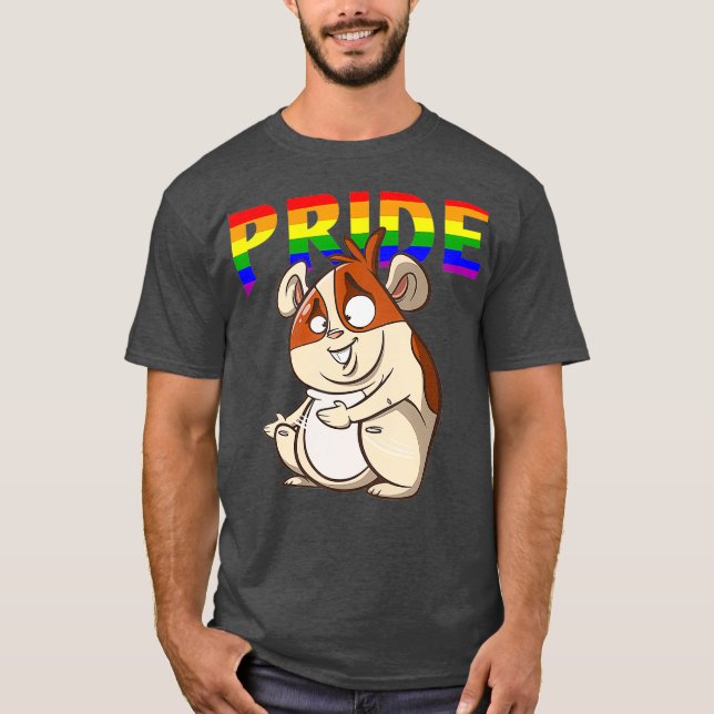 Camiseta Flosster Hamster Lésbica, Gay homossexual, orgulho (Frente)