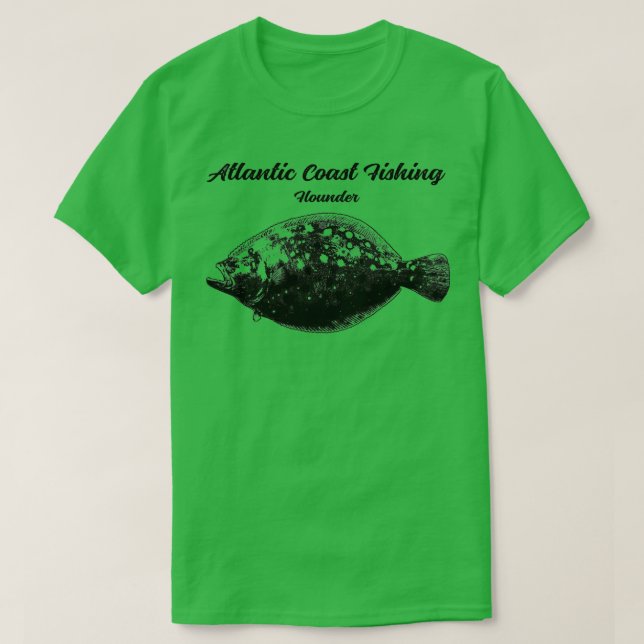 Camiseta Flounder Fish Fisherman  (Frente do Design)
