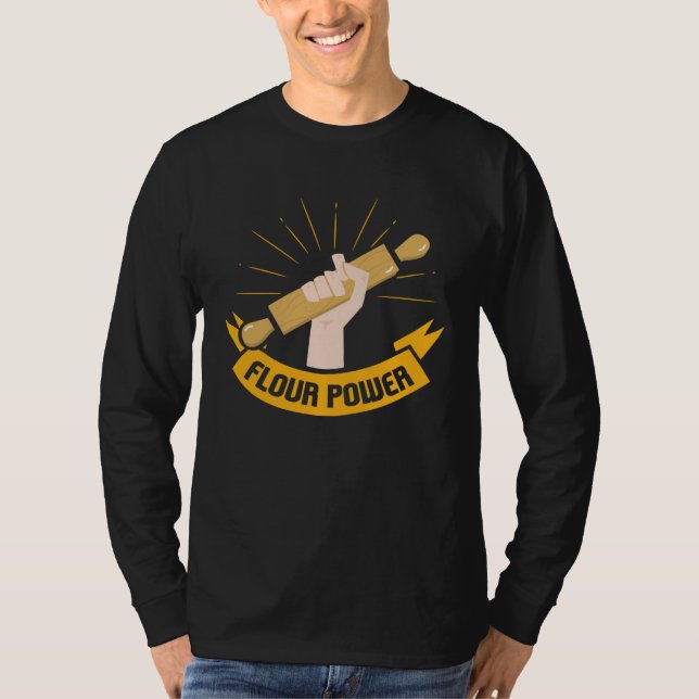 Camiseta Flour Power I Baking & Pastry Shop I Bakers (Frente)