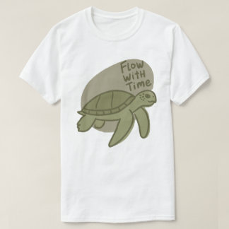 Camiseta Flow With Time Sea Turtle Illustration