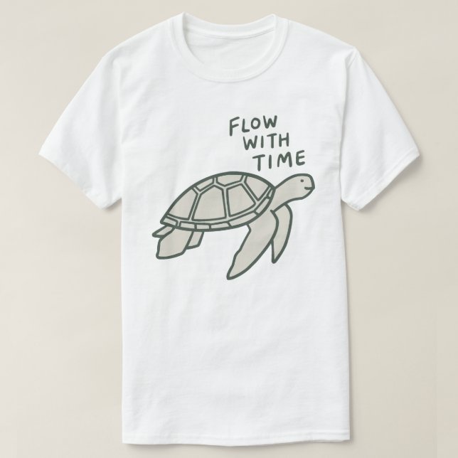 Camiseta Flow With Time Turtle (Frente do Design)