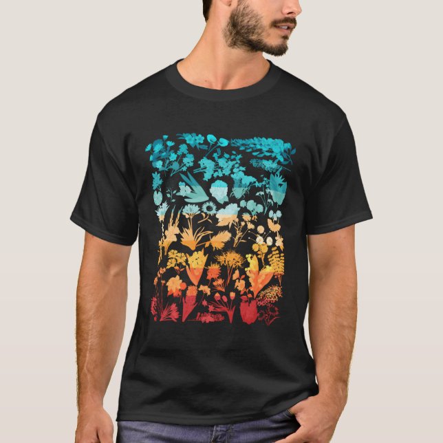 Camiseta Flower Botânica Ch Plant inspirada (Frente)