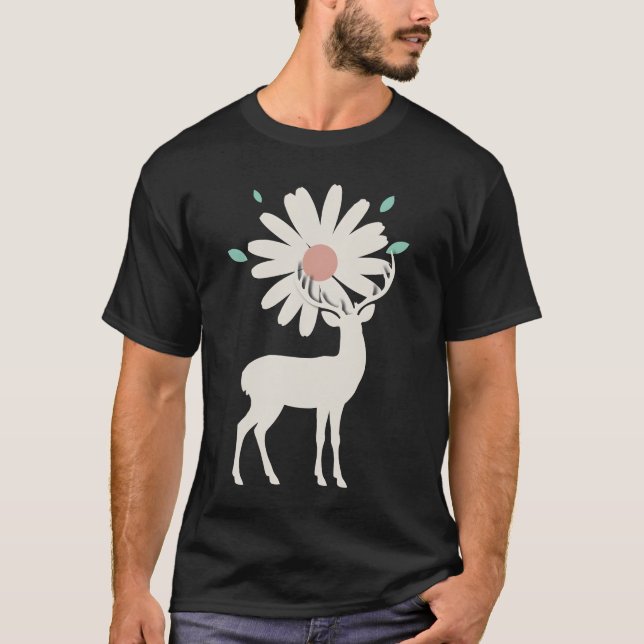Camiseta Flower Deer (Frente)