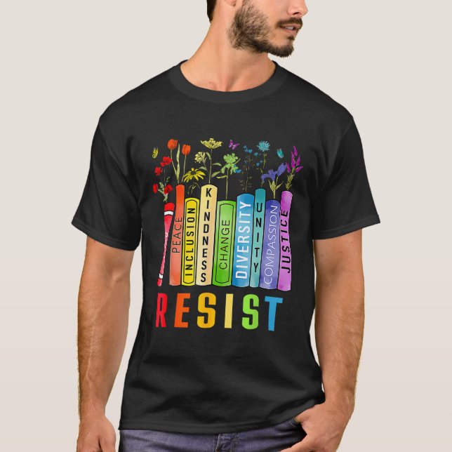 Camiseta Flower do Livro dos Direitos da Mulher (Frente)