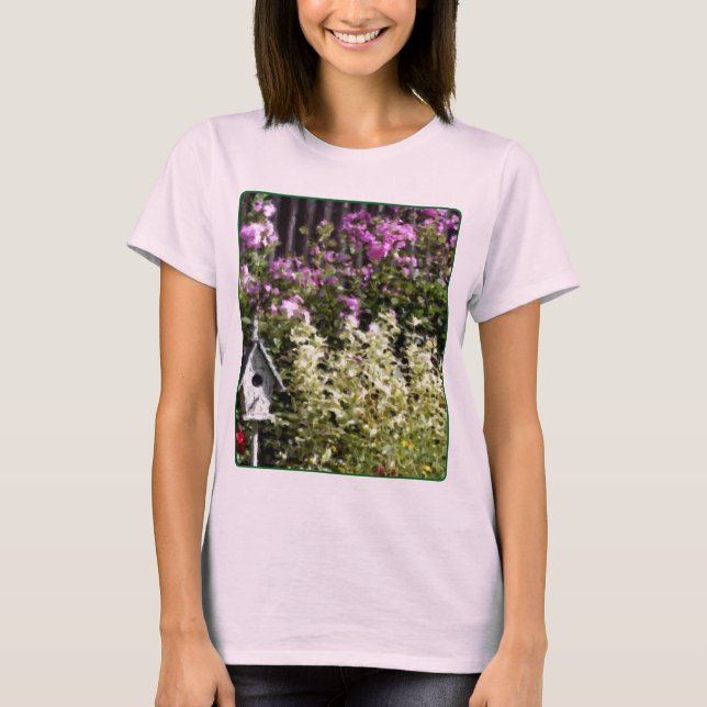Camiseta Flower Garden Pastel Painting (Frente)