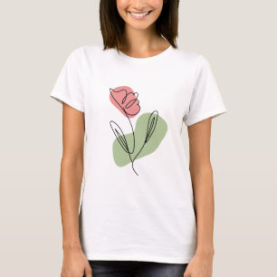 Camiseta Flower Line Art