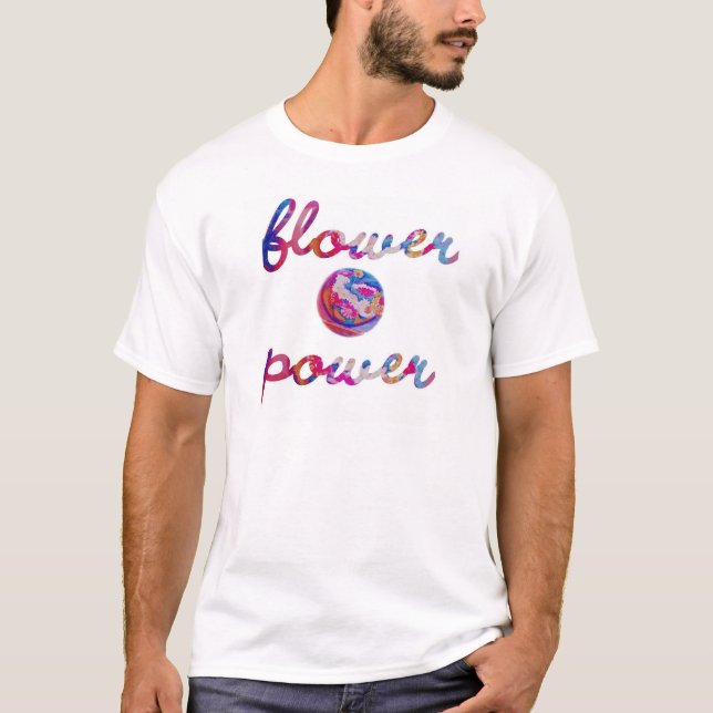Camiseta flower power (Frente)