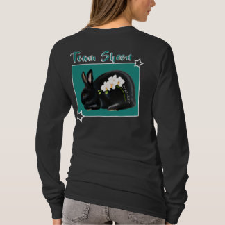 Camiseta Flower Power: black with orchids 