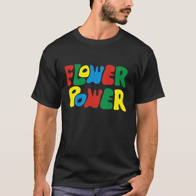 Camiseta Flower Power hippy (Frente)