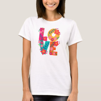 Camiseta Flower power Love t-shirt L.O.V.E.
