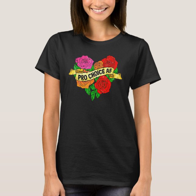 Camiseta Flower Prochoice Af Reproductive Rights (Frente)
