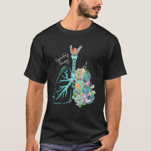 Camiseta Flower Pulmonar Terapêutica Respiratória RT Resp