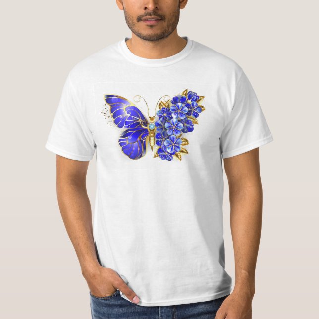Camiseta Flower Sapphire Butterfly (Frente)