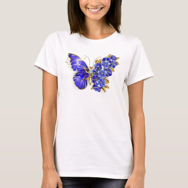 Camiseta Flower Sapphire Butterfly (Frente)