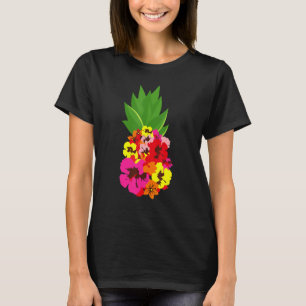 Camiseta Flowers De Abacaxi Festa De Piscina Floral Para Ho